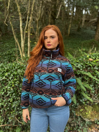 Evie Winter fleece with pockets and drawstring *ultra, ultra soft*