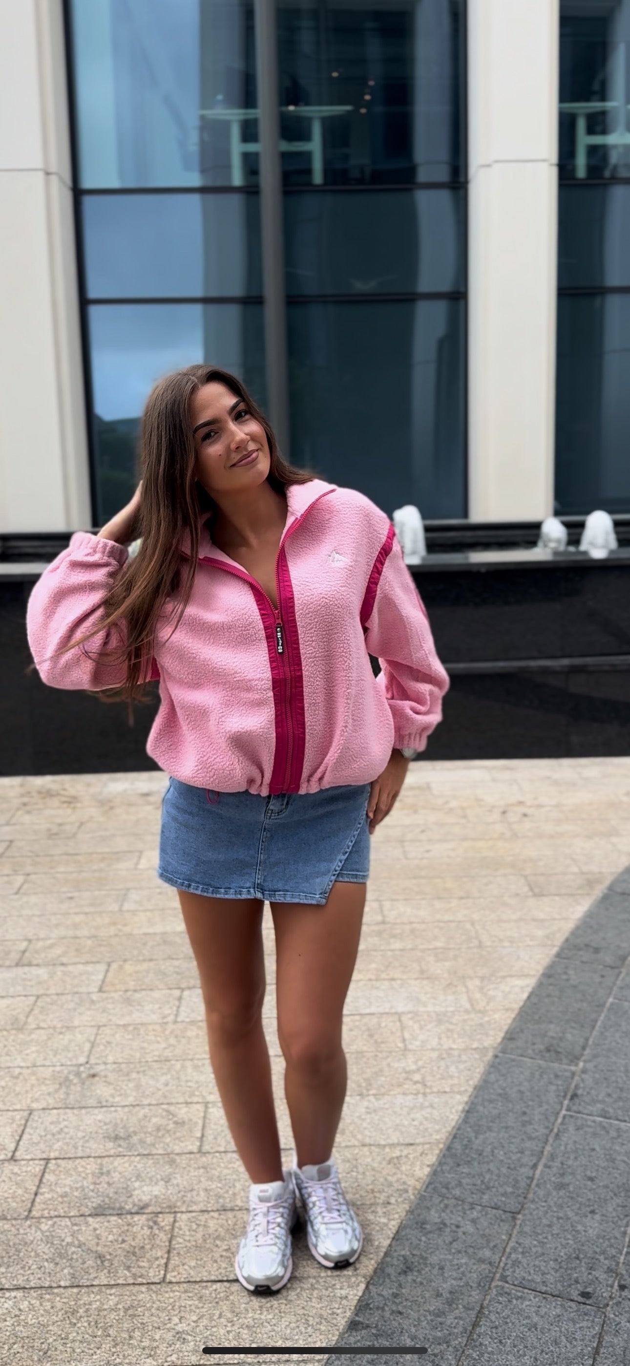 Olivia Full Zip Fleece. Pockets + Drawstring)