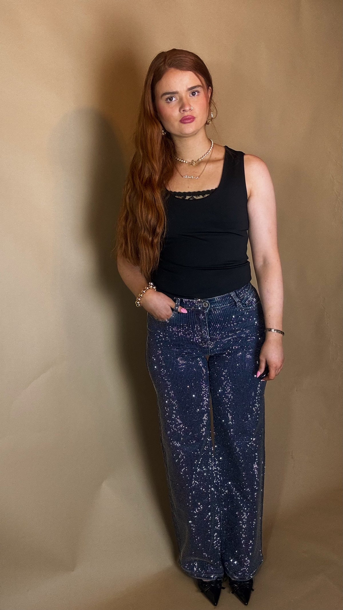 Winnie Diamonte EmbeddedSuper Stretch Jeans.