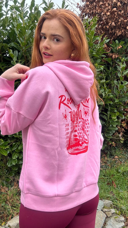 Kaycee Leah Rock n Roll fleece line oversize Hoodie *70% organic cotton*