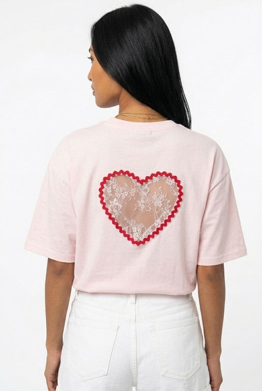 Abigail Heart Lace Top