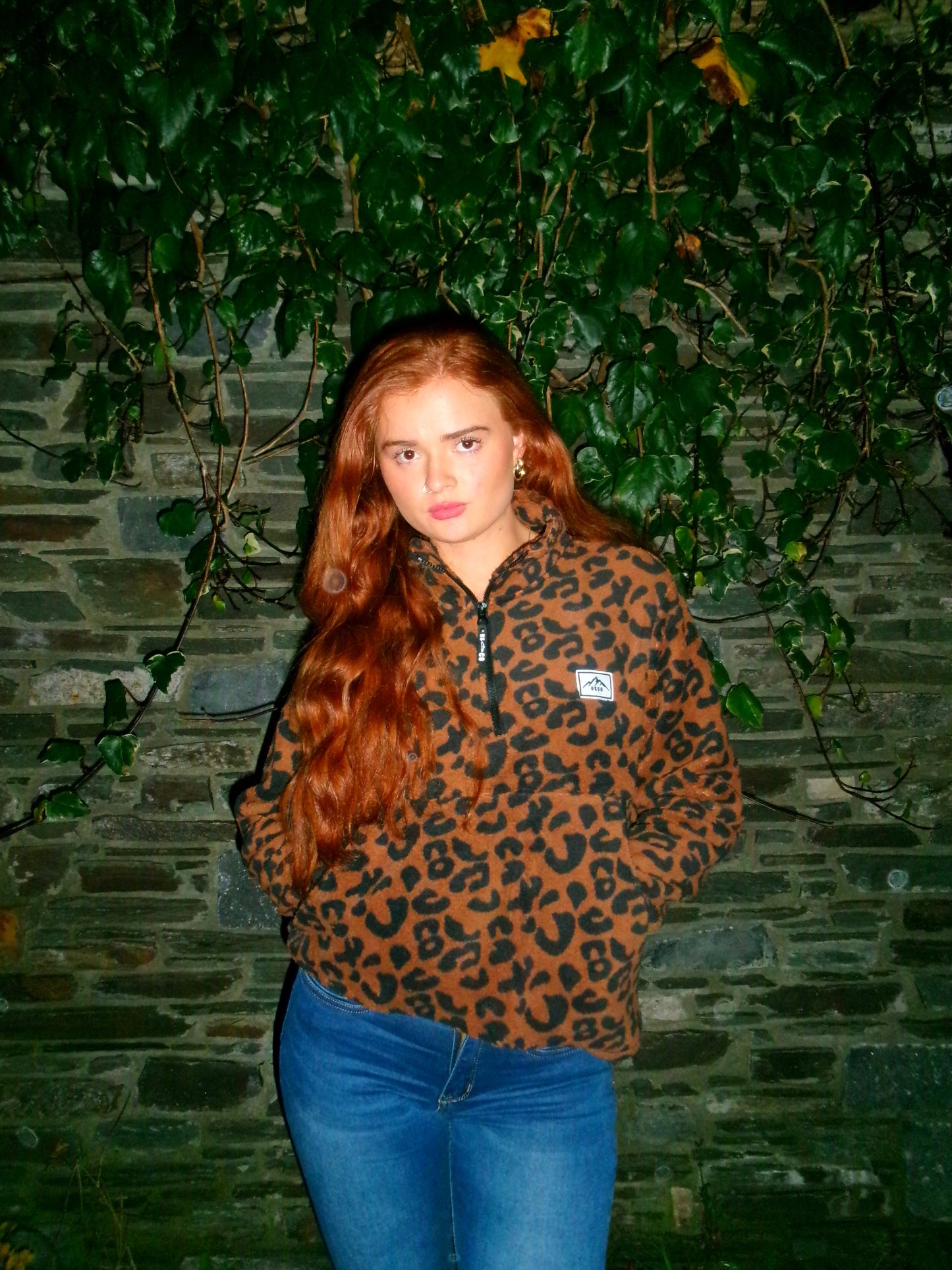 Leah leopard fleece