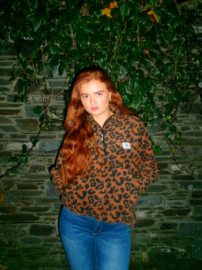 Leah leopard fleece