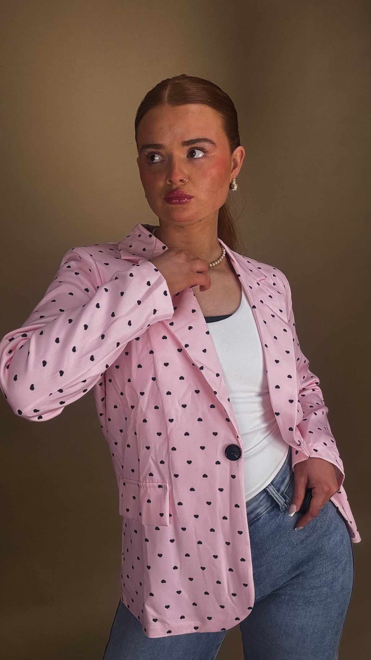 Pink blazer