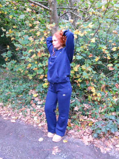 Niamh Navy 80% cotton fleece line set