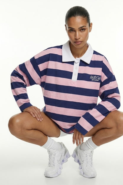 Sofia 80% Cotton Rugby Top