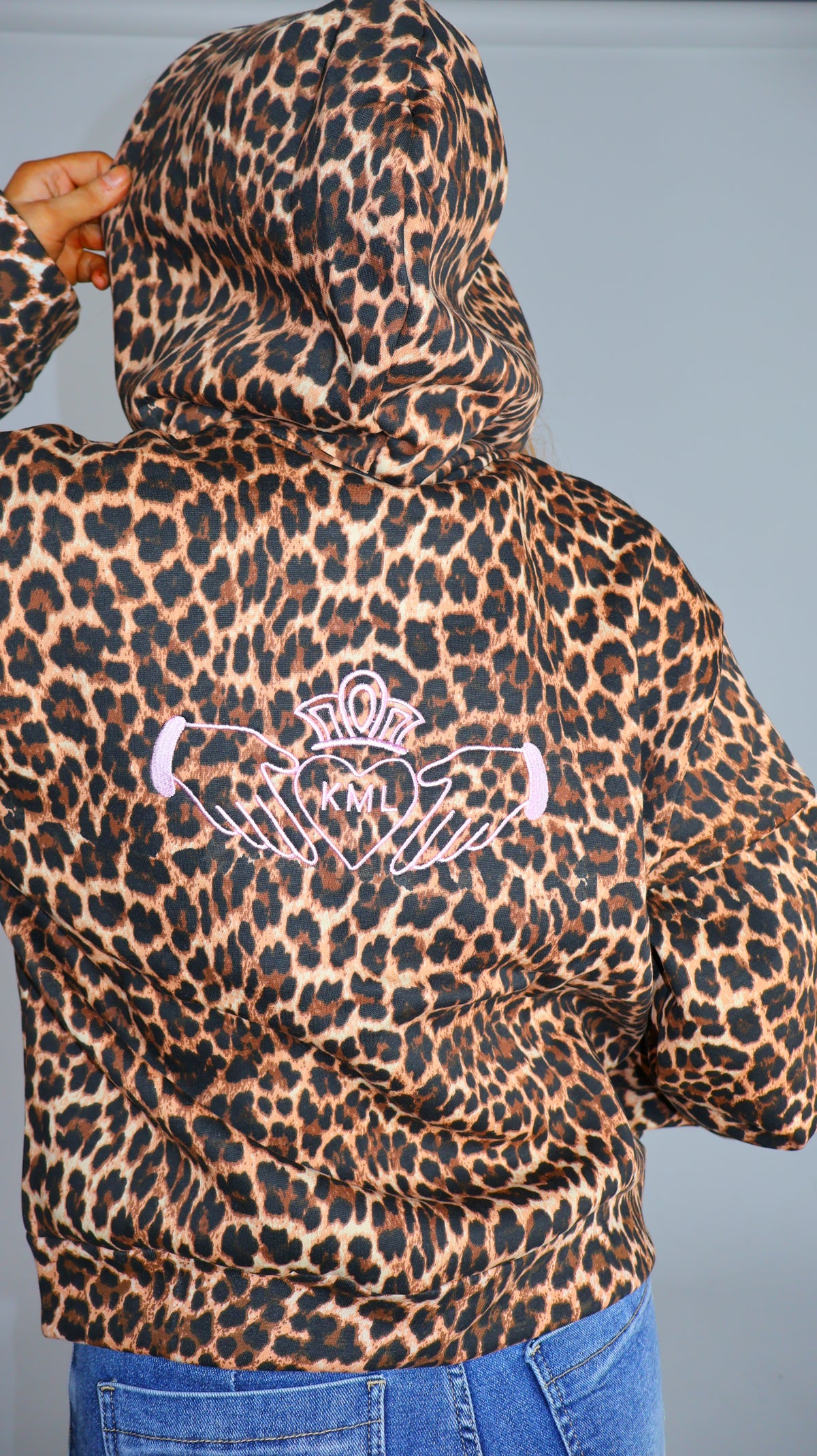 Doireann Claddagh Leopard Hoodie