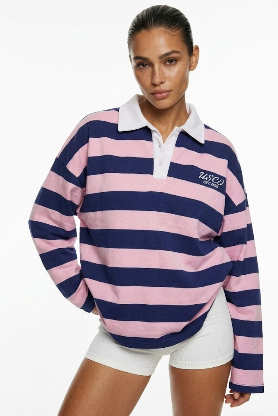 Sofia 80% Cotton Rugby Top