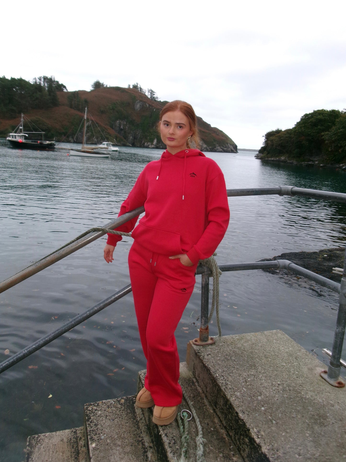 Scarlet 80% cotton SET *oversize hoodie*