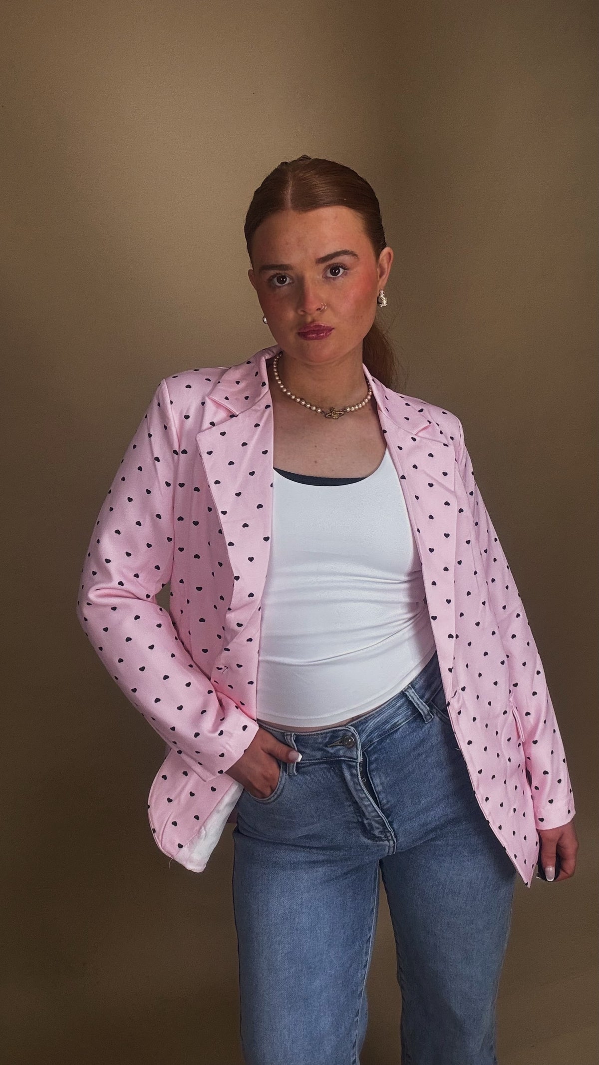 Pink blazer