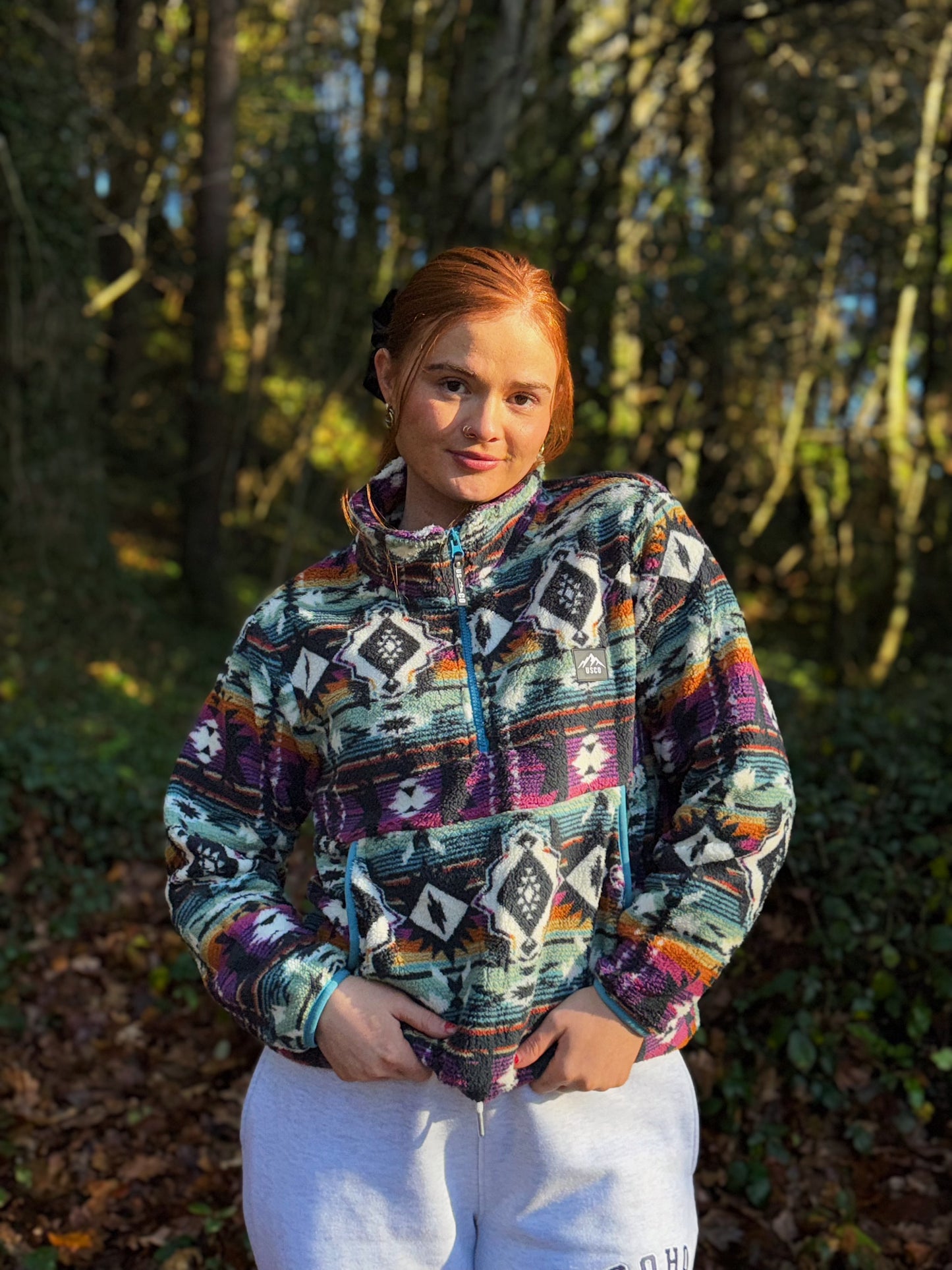 Roxie Winter fleece draw string & pocket *ultra soft*