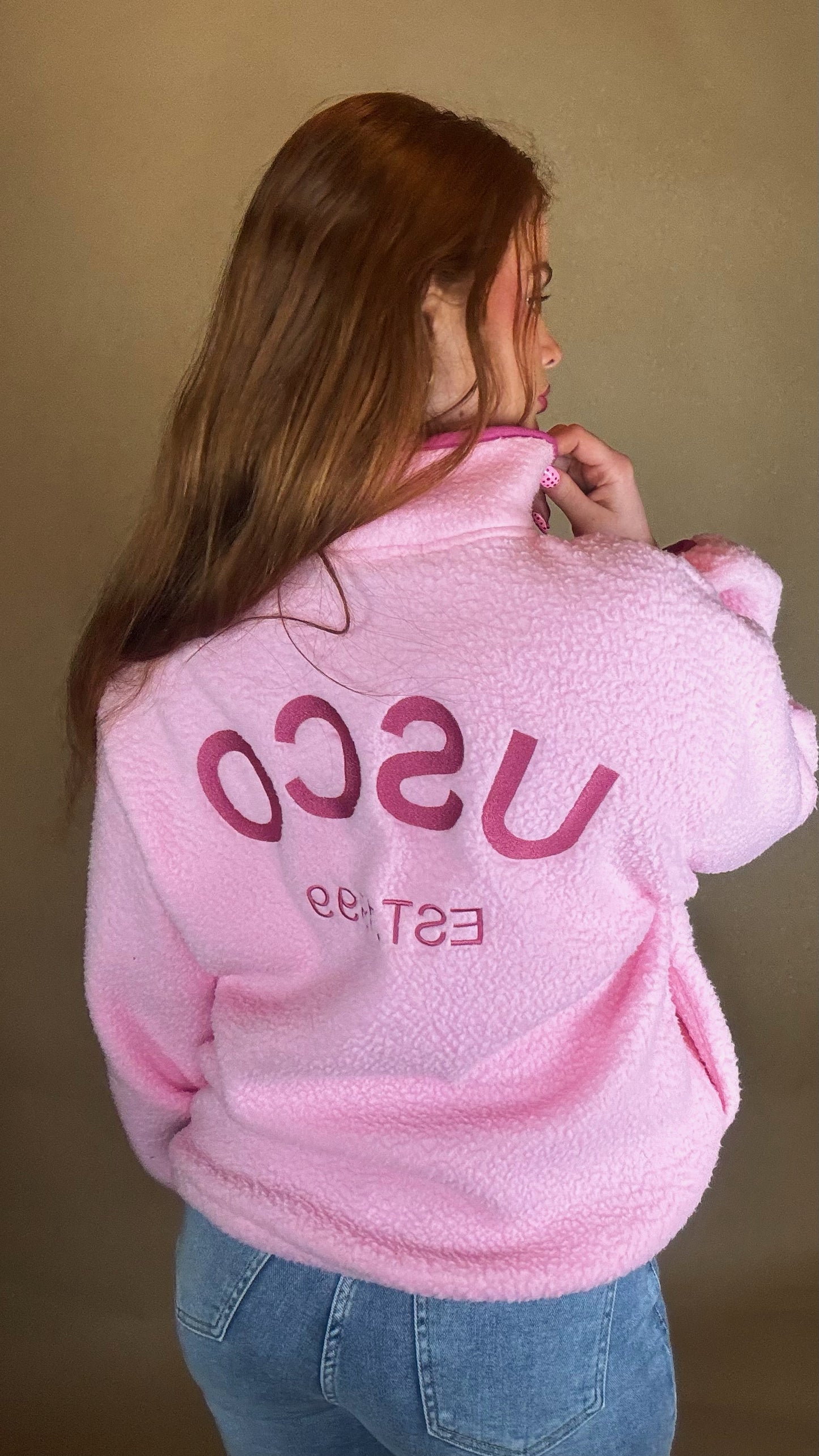 Megan super soft fleece Balloon sleeve *size down* Pockets & draw string