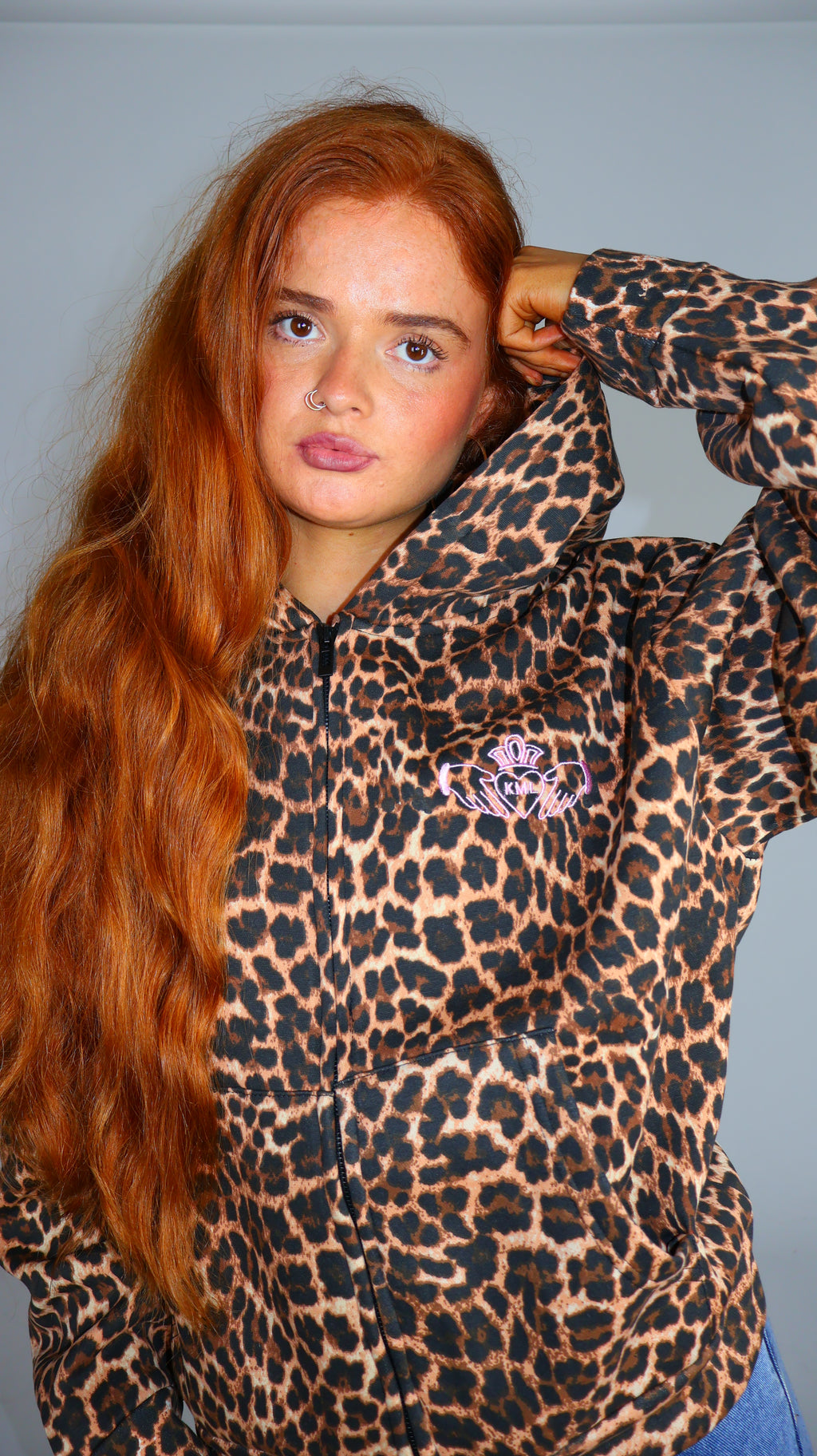 Doireann Claddagh Leopard Hoodie