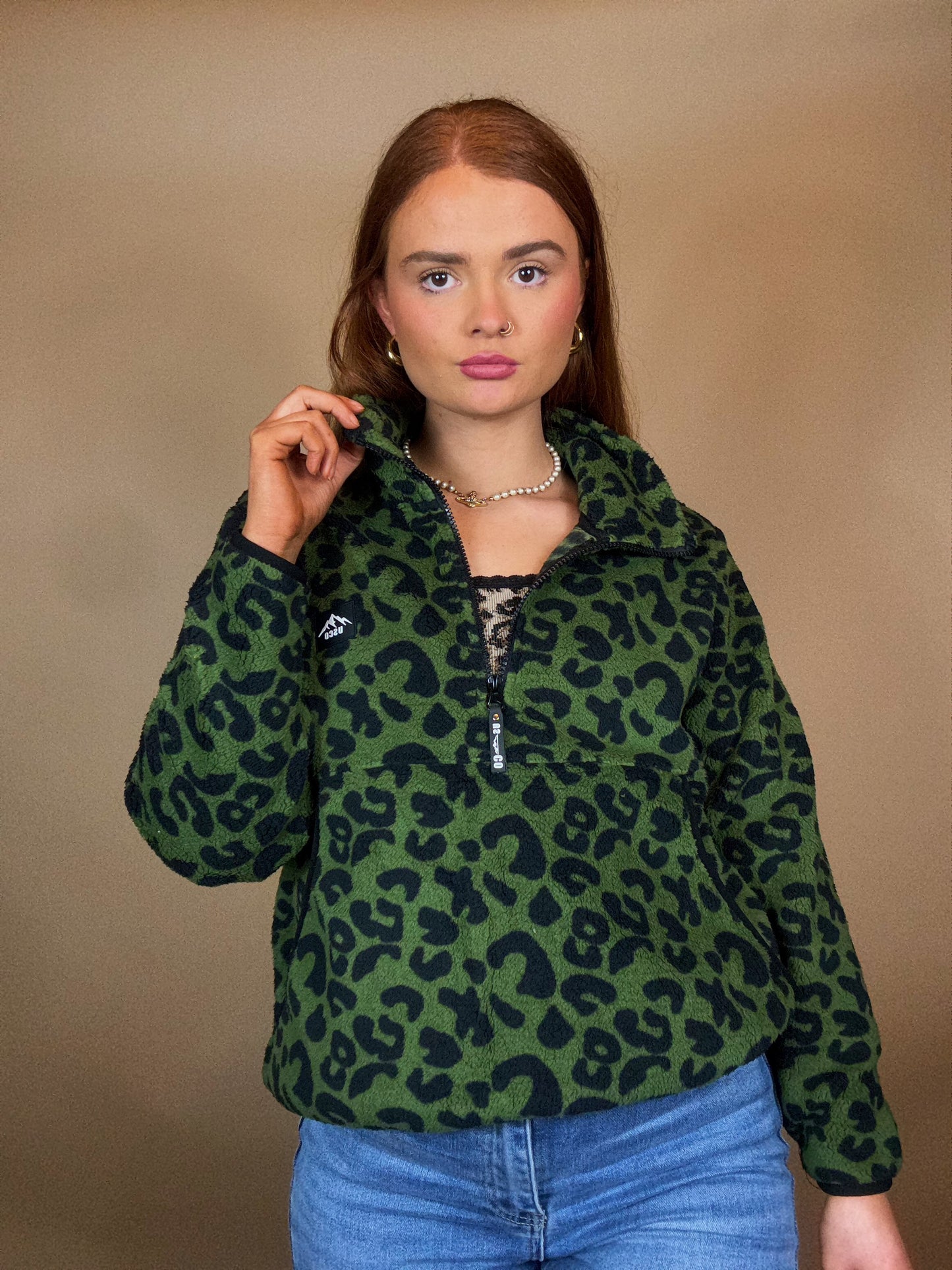 Bronwen leopard fleece *ultra soft*