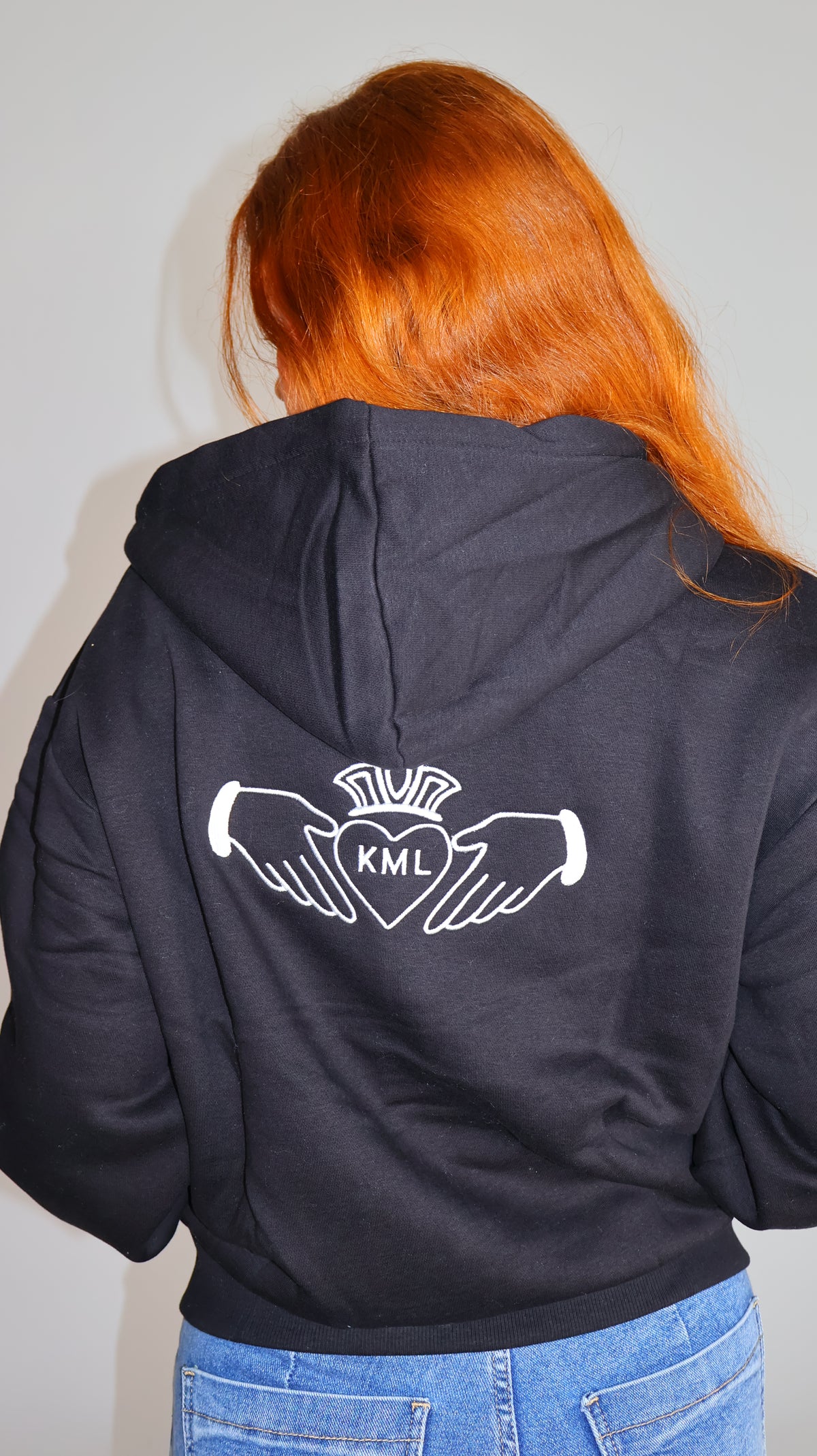 Una Claddagh Fleeced Hoodie.