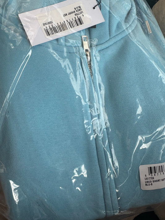 Blue shorts set 80% cotton fleece line set (Copy 4)