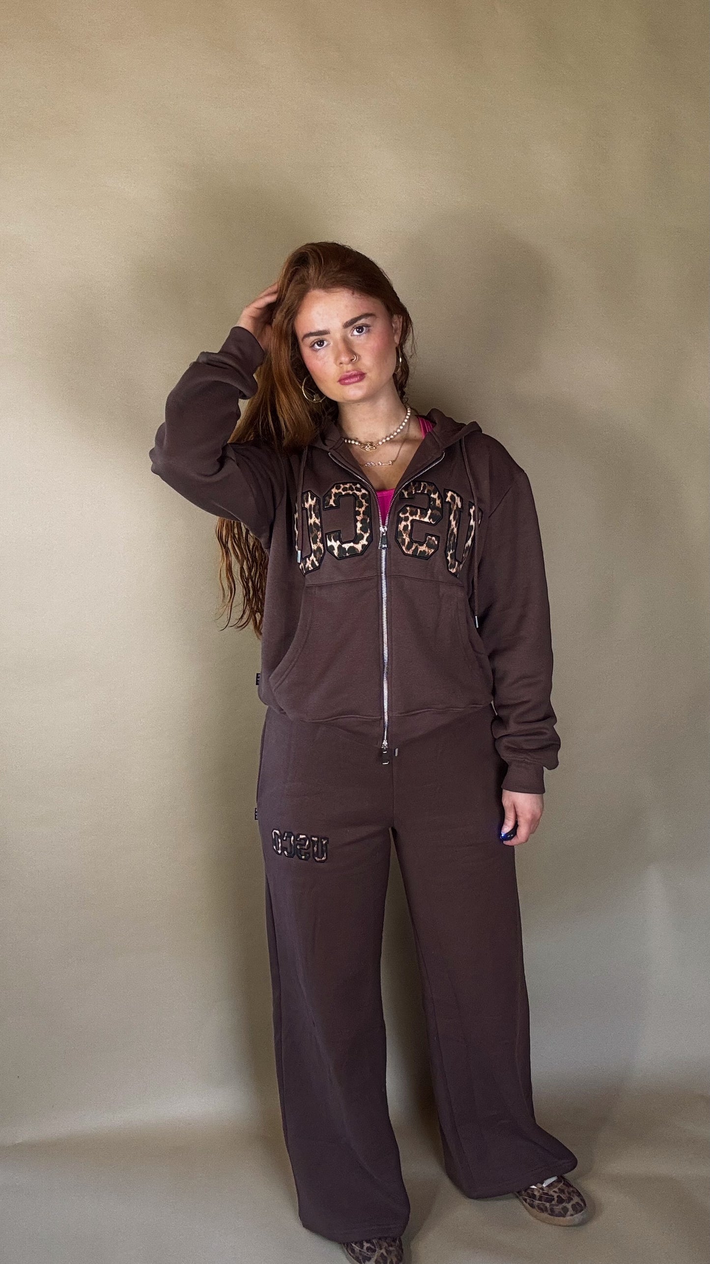 Leah 80% cotton SET fleece line set *oversize, size down*