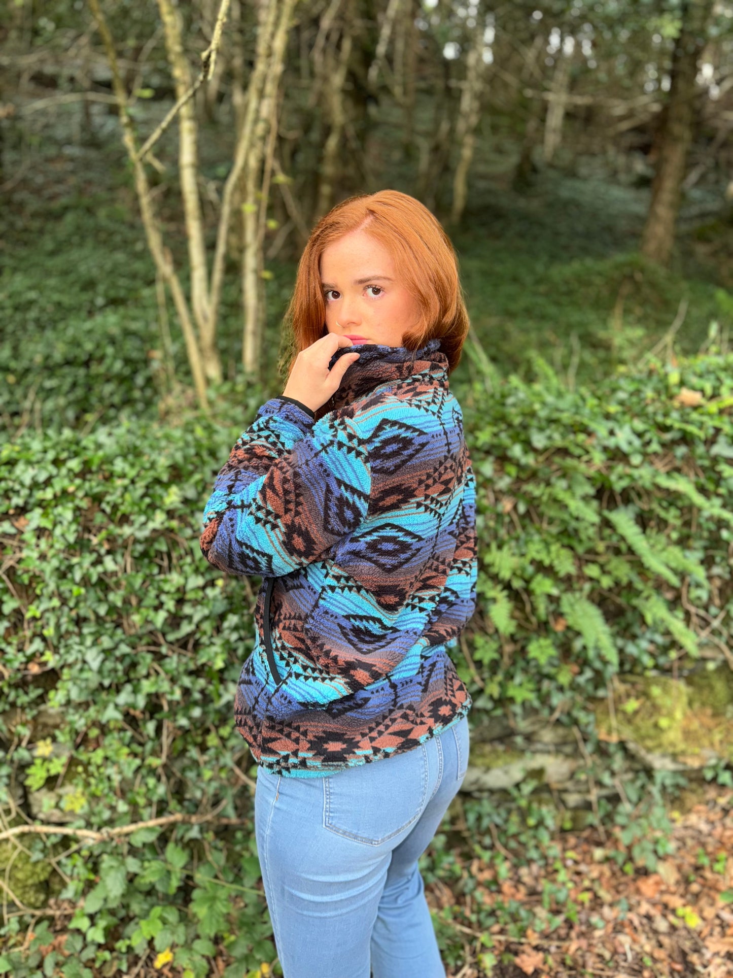 Evie Winter fleece with pockets and drawstring *ultra, ultra soft*