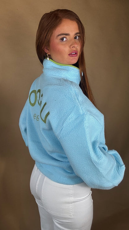 Niamh Balloon Sleeve fleece (pockets + drawstring)