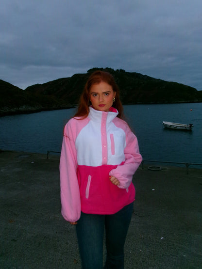 Lucy balloon sleeve 3 pocket & draw string fleece fleece limited edition *size down*