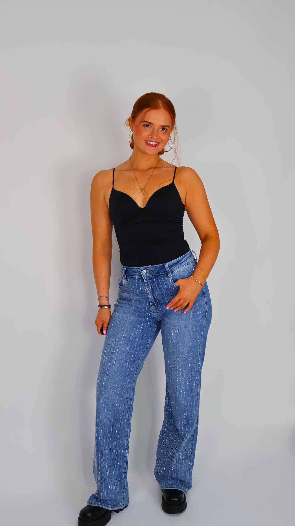 Cathy Sparkle Super Stretch denim jeans