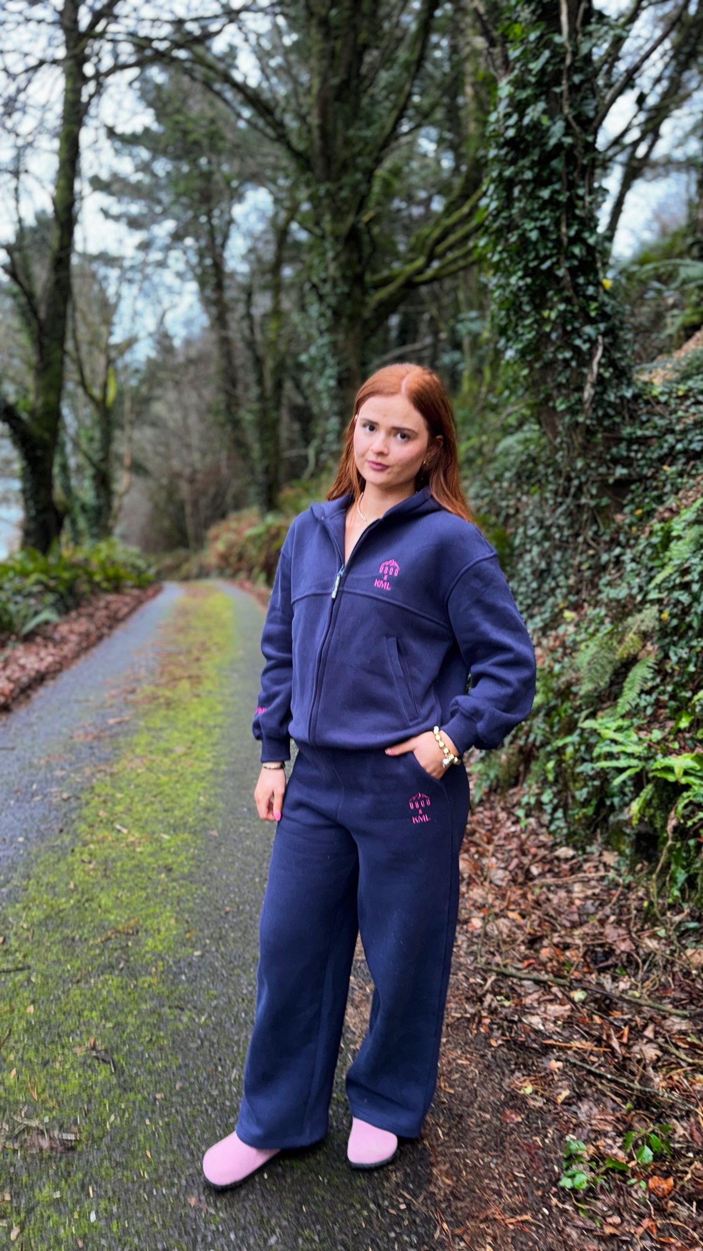 Navy KML x USCO LIMITED EDITION Fleece line set *size down*