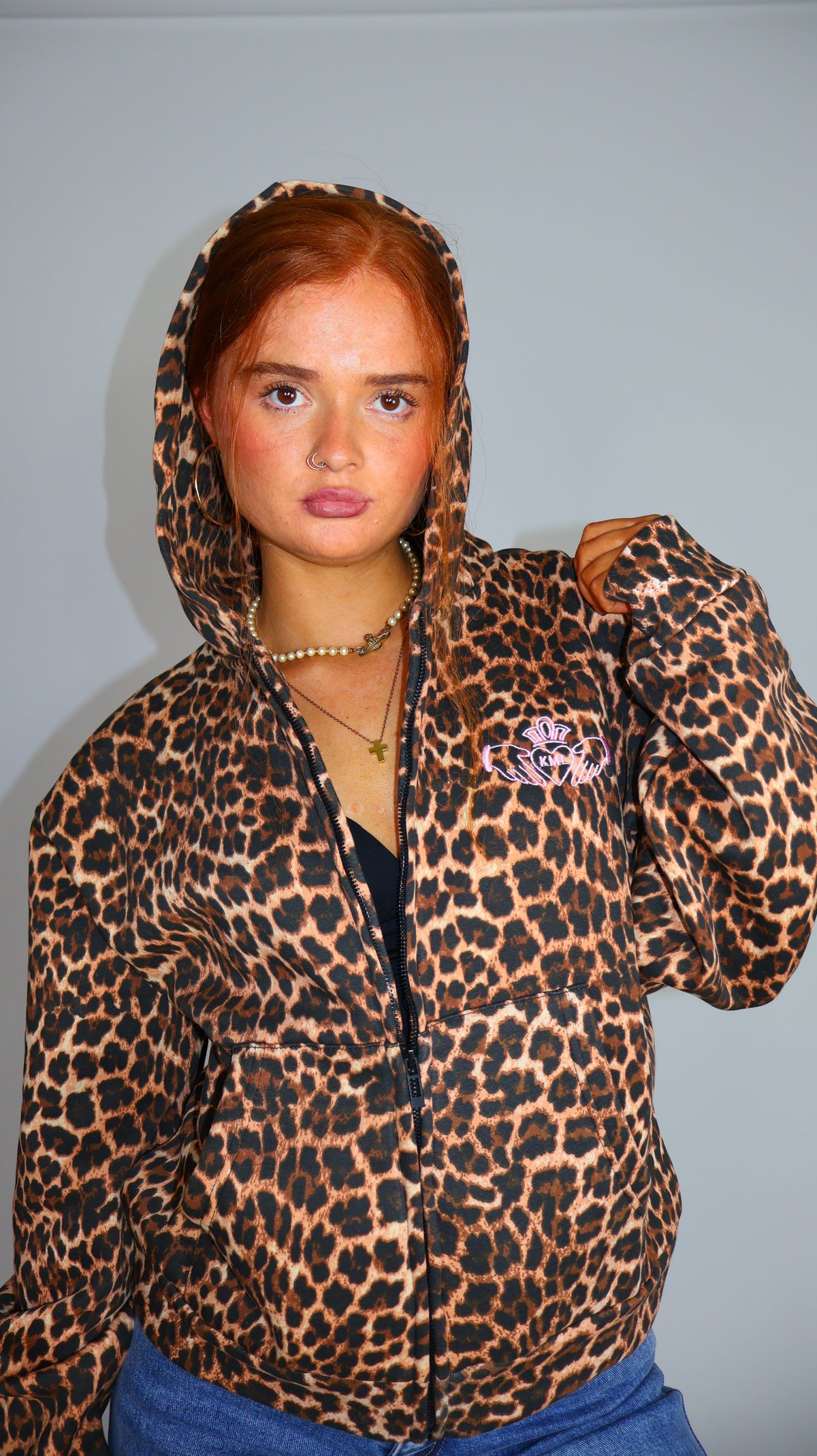 Doireann Claddagh Leopard Hoodie