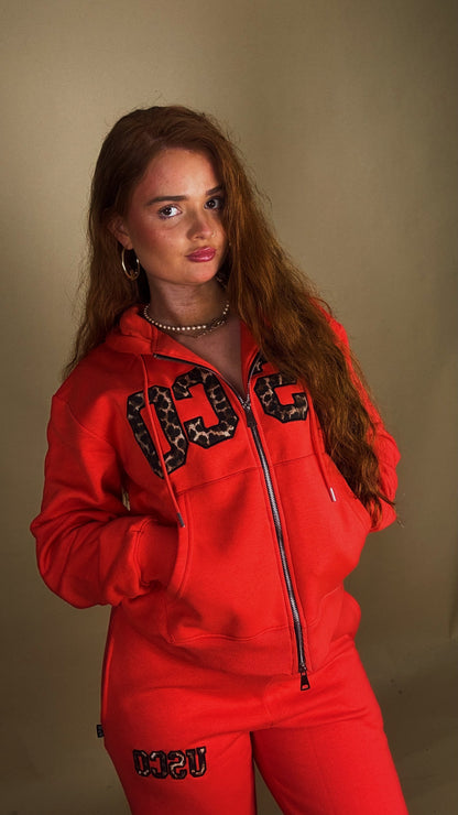 Baywatch Red set Bex 80% cotton fleece line set