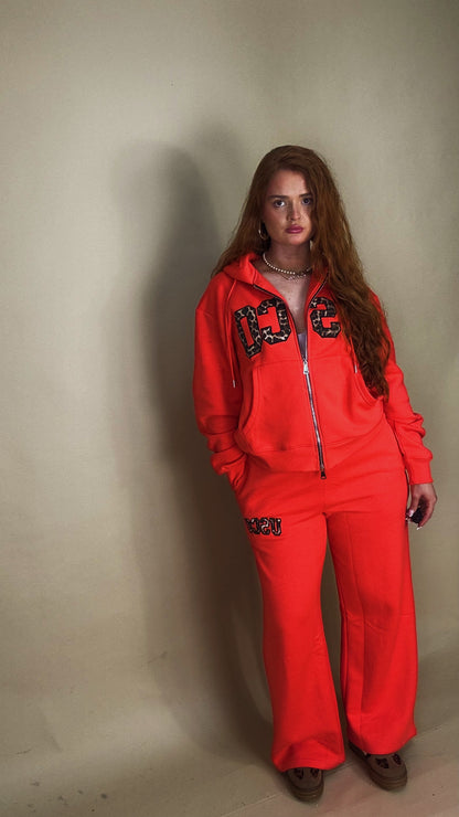 Baywatch Red set Bex 80% cotton fleece line set