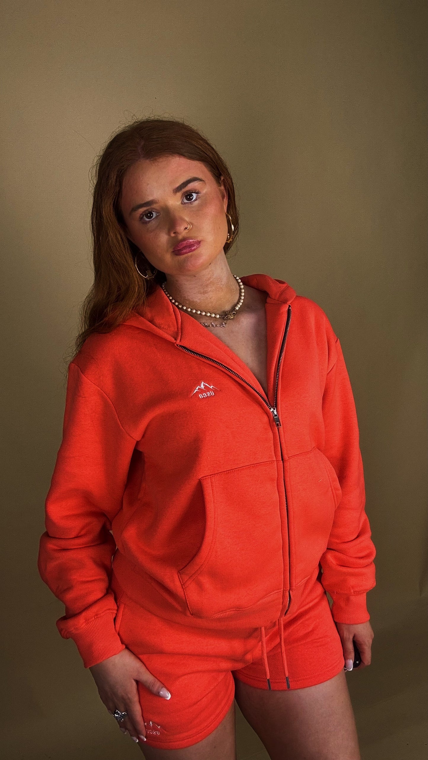 Baywatch Red shorts Pamela set 80% cotton fleece line.