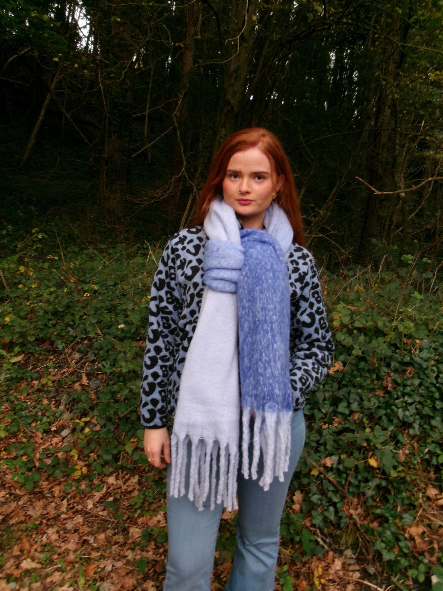 Aimee recycled fabric thick scarf