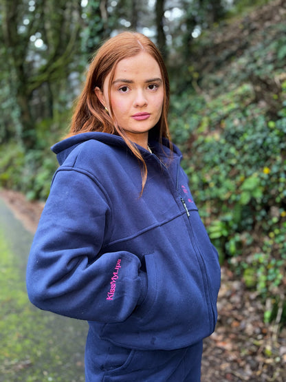 Navy KML x USCO LIMITED EDITION Fleece line set *size down*