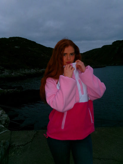 Lucy balloon sleeve 3 pocket & draw string fleece fleece limited edition *size down*