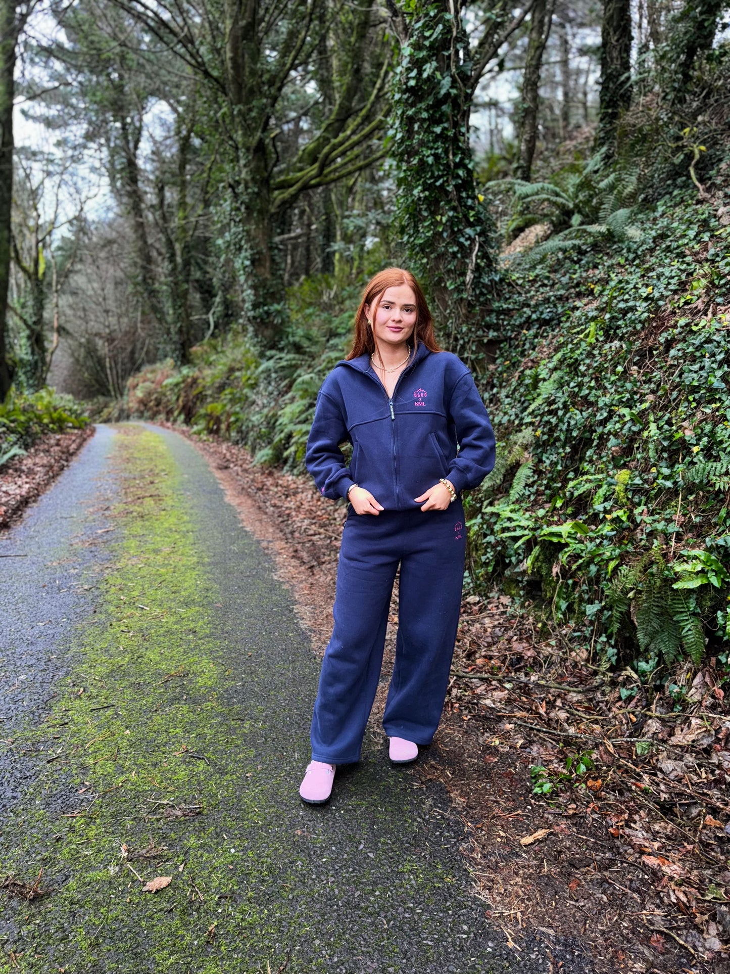 Navy KML x USCO LIMITED EDITION Fleece line set *size down*