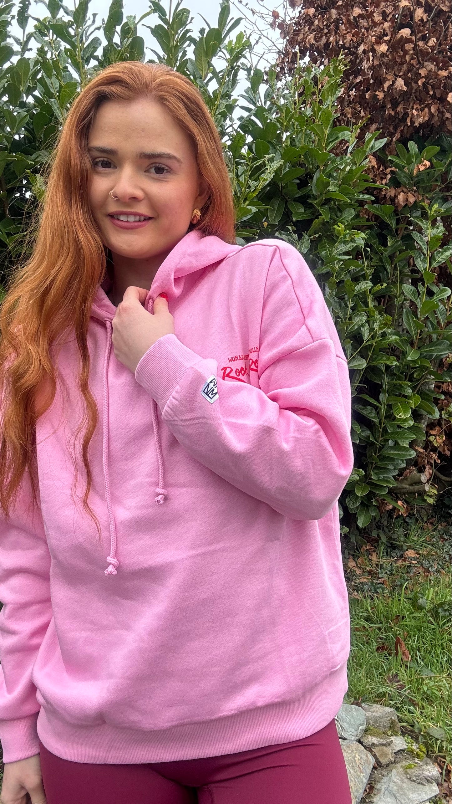 Kaycee Leah Rock n Roll fleece line oversize Hoodie *70% organic cotton*