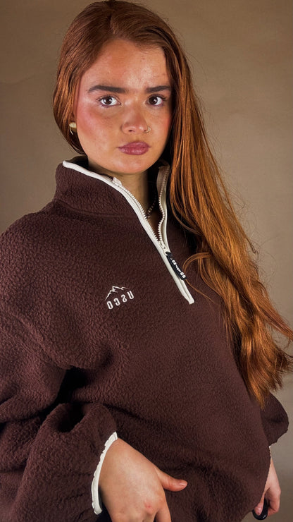 Monica Balloon Sleeve fleece (pockets + drawstring)