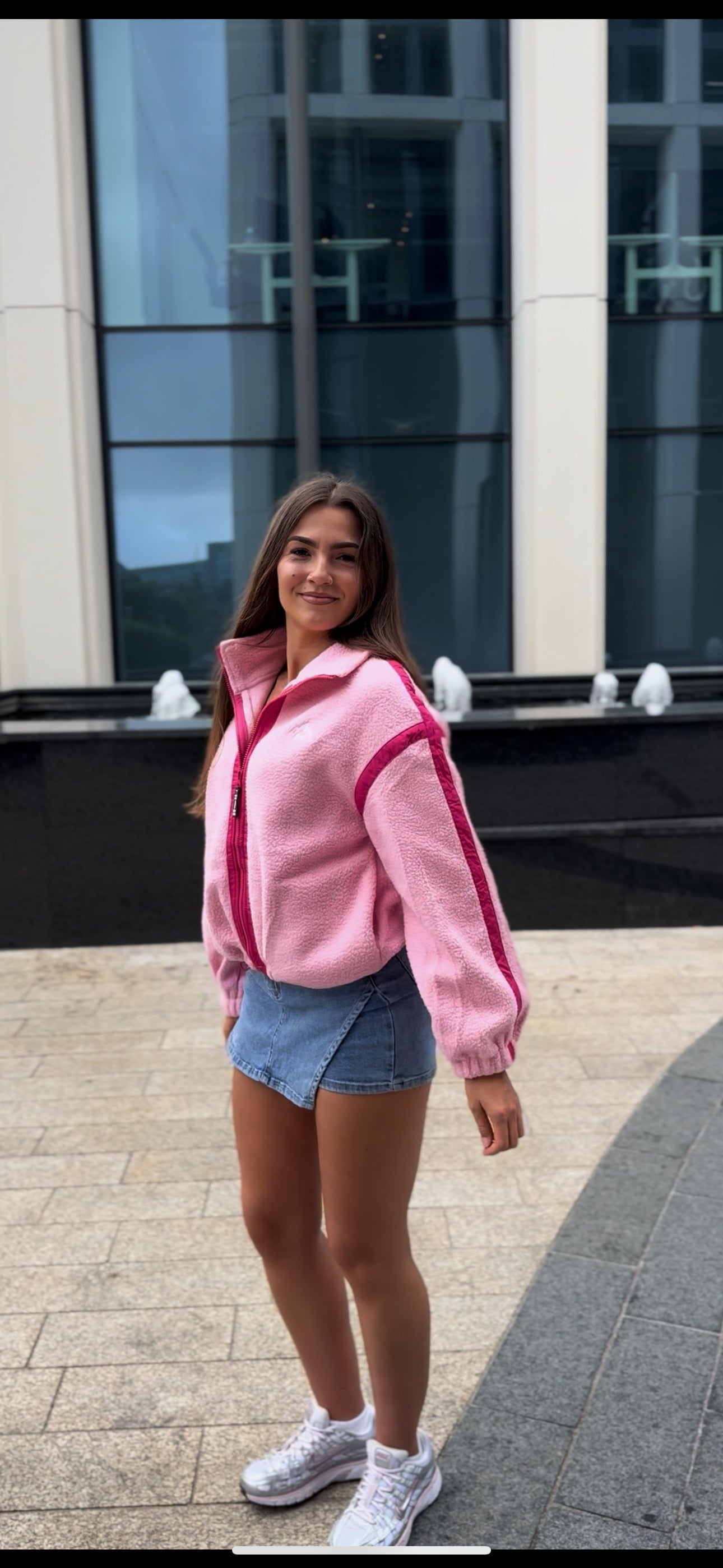 Olivia Full Zip Fleece. Pockets + Drawstring)