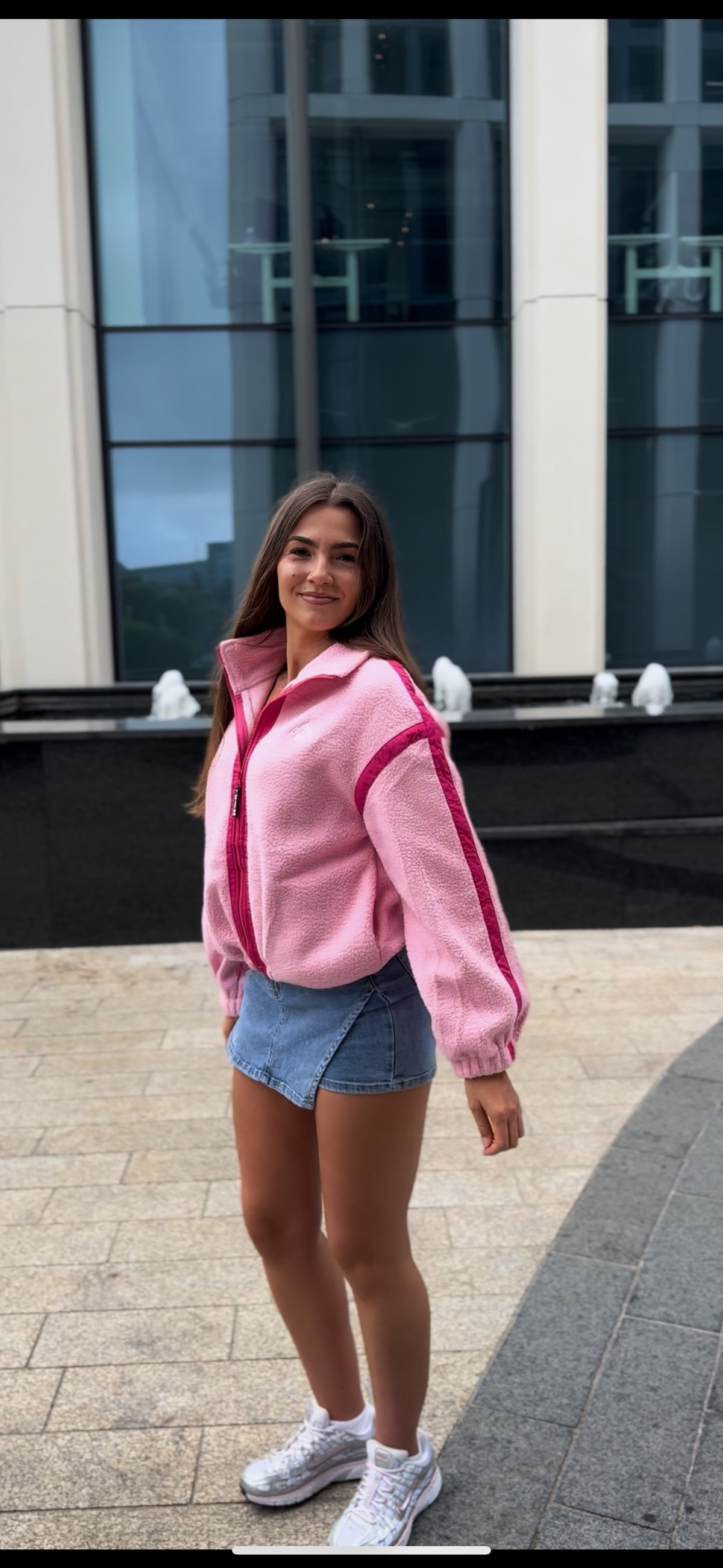 Olivia Full Zip Fleece. Pockets + Drawstring)