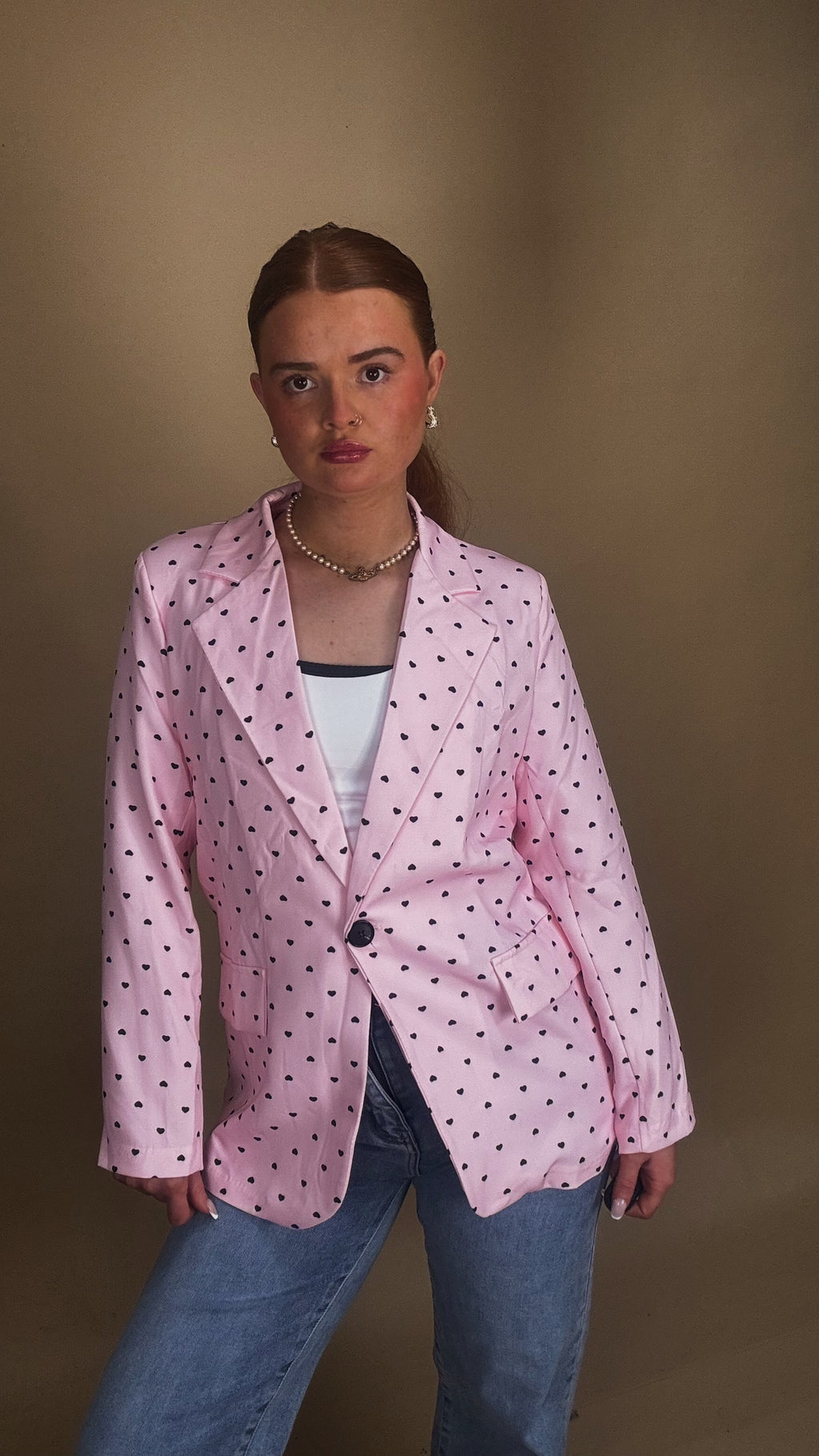 Pink blazer