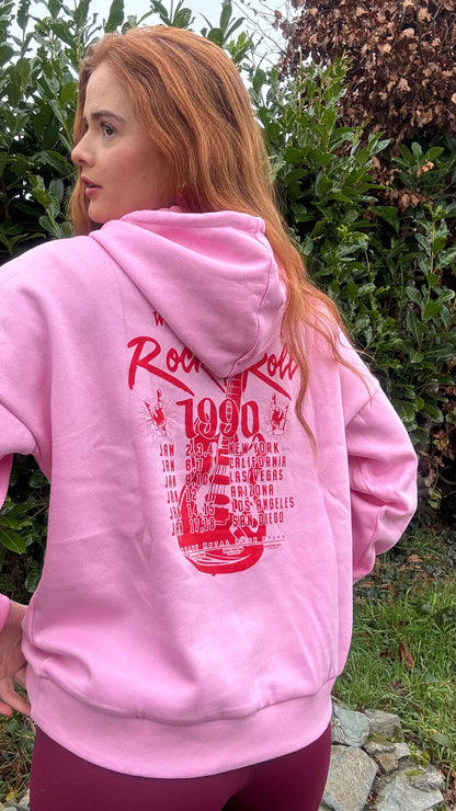 Kaycee Leah Rock n Roll fleece line oversize Hoodie *70% organic cotton*