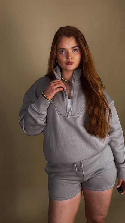 Carley 80% cotton fleece short set
