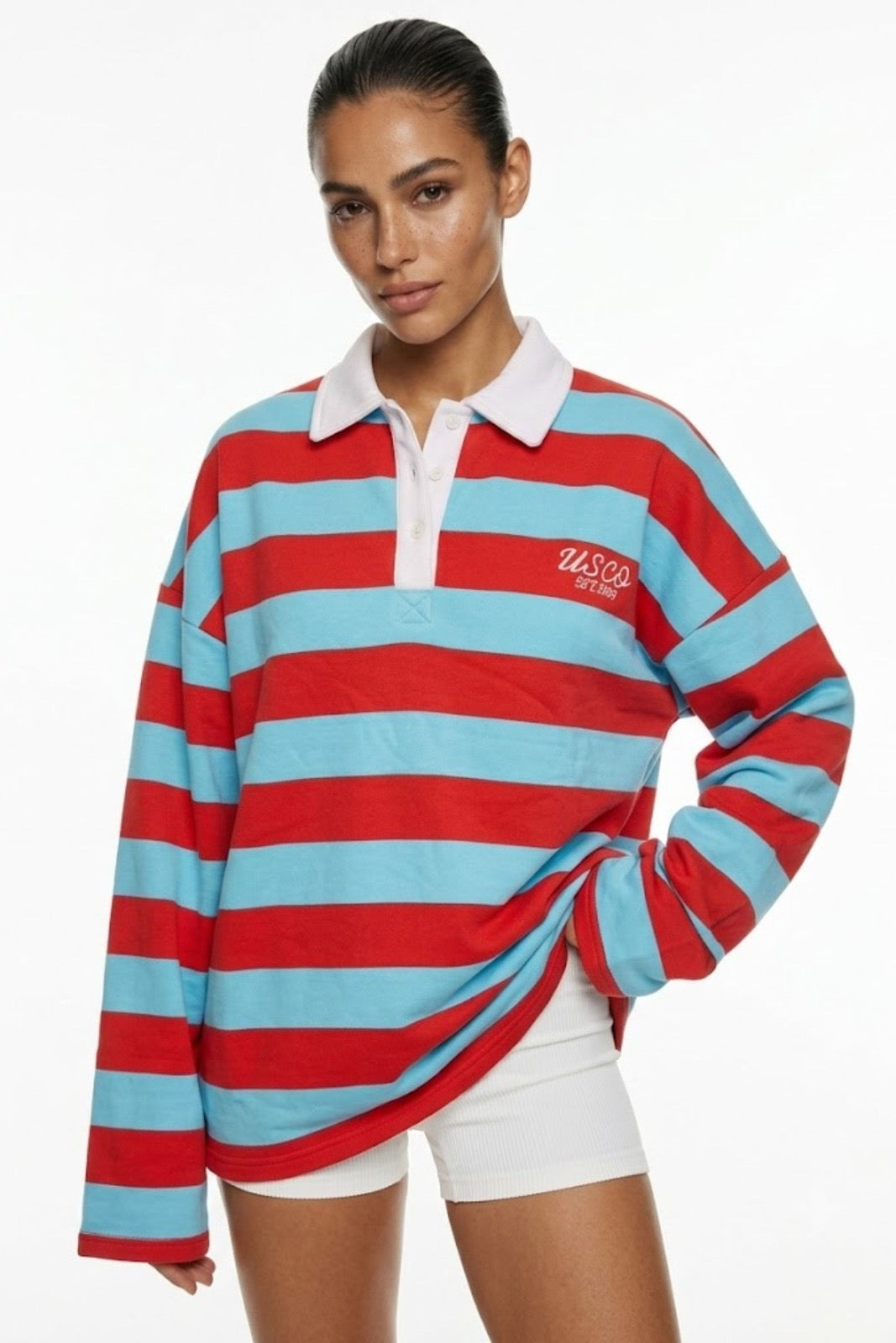 Jade 80% Cotton Rugby Top