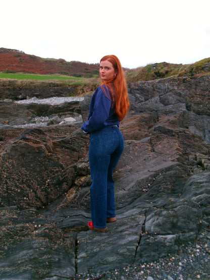 *subtle shimmer* STRETCHY JEANS*!!!! Mia High waist Straight Leg