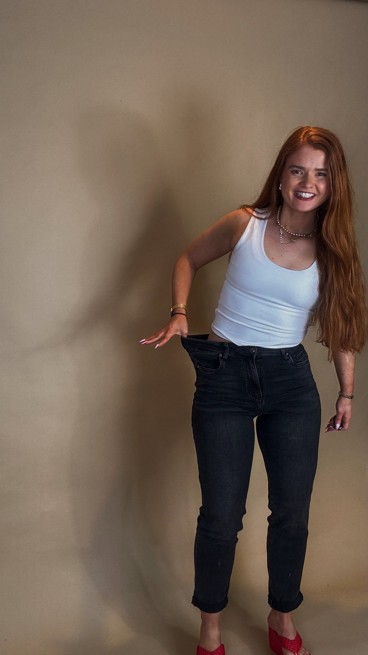 *UP TO UK20* Rihanna Super stretch Mom Jean