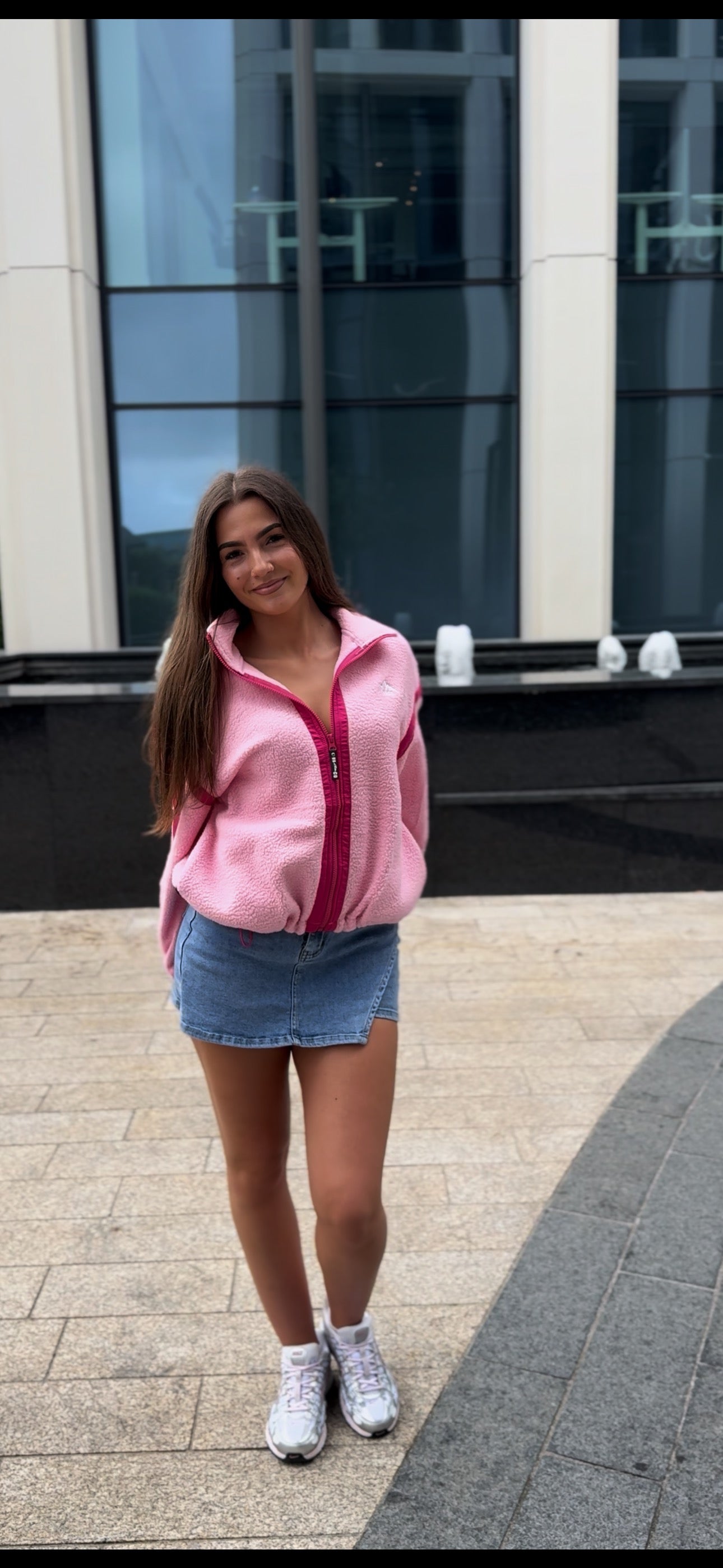 Olivia Full Zip Fleece. Pockets + Drawstring)