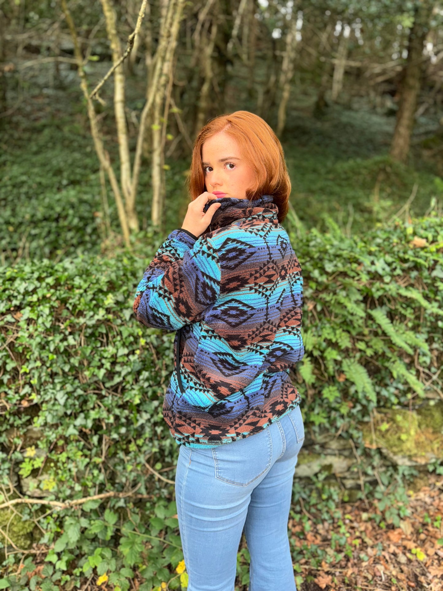 Evie Winter fleece with pockets and drawstring *ultra, ultra soft*