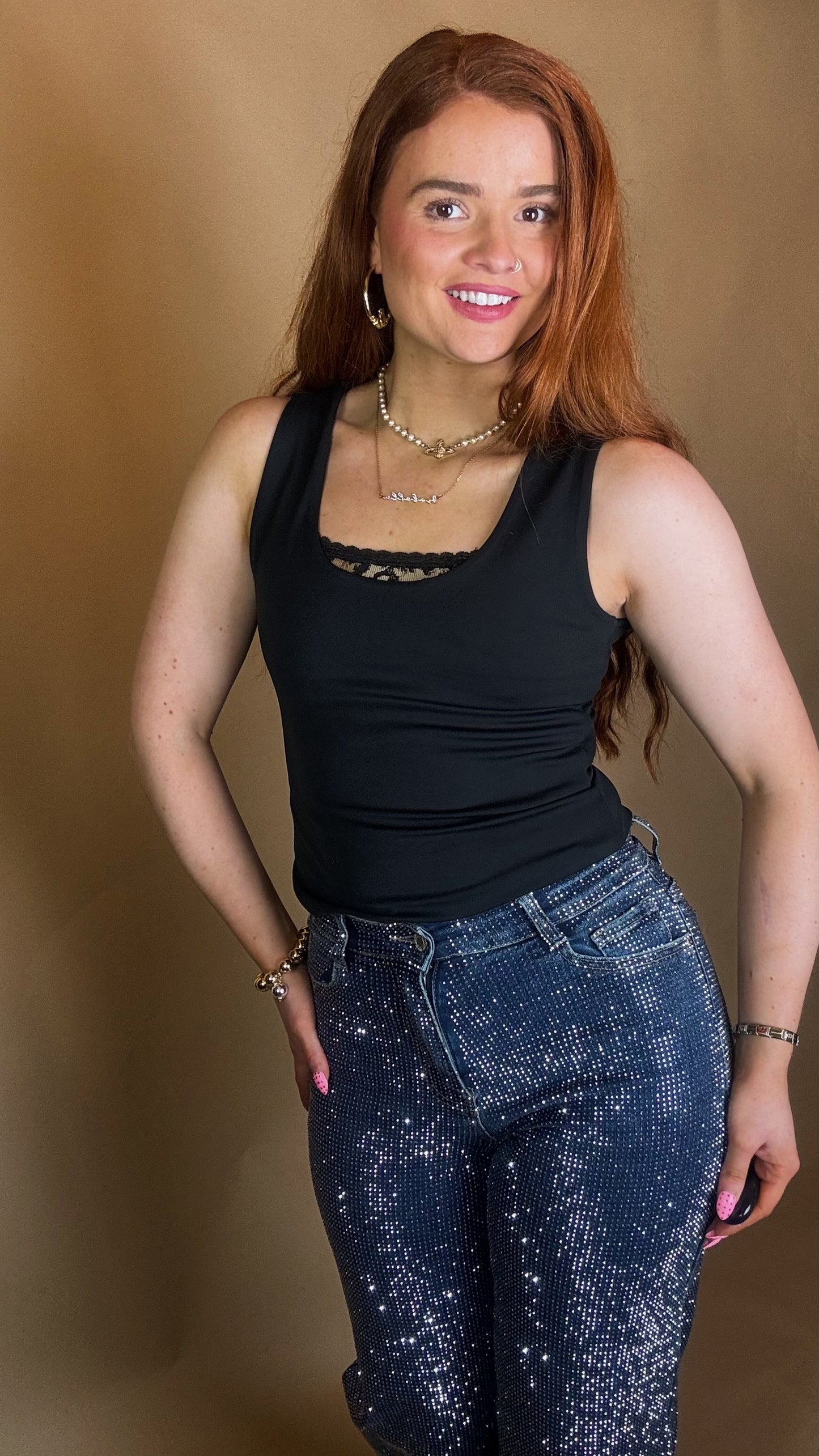 Winnie Diamonte EmbeddedSuper Stretch Jeans.