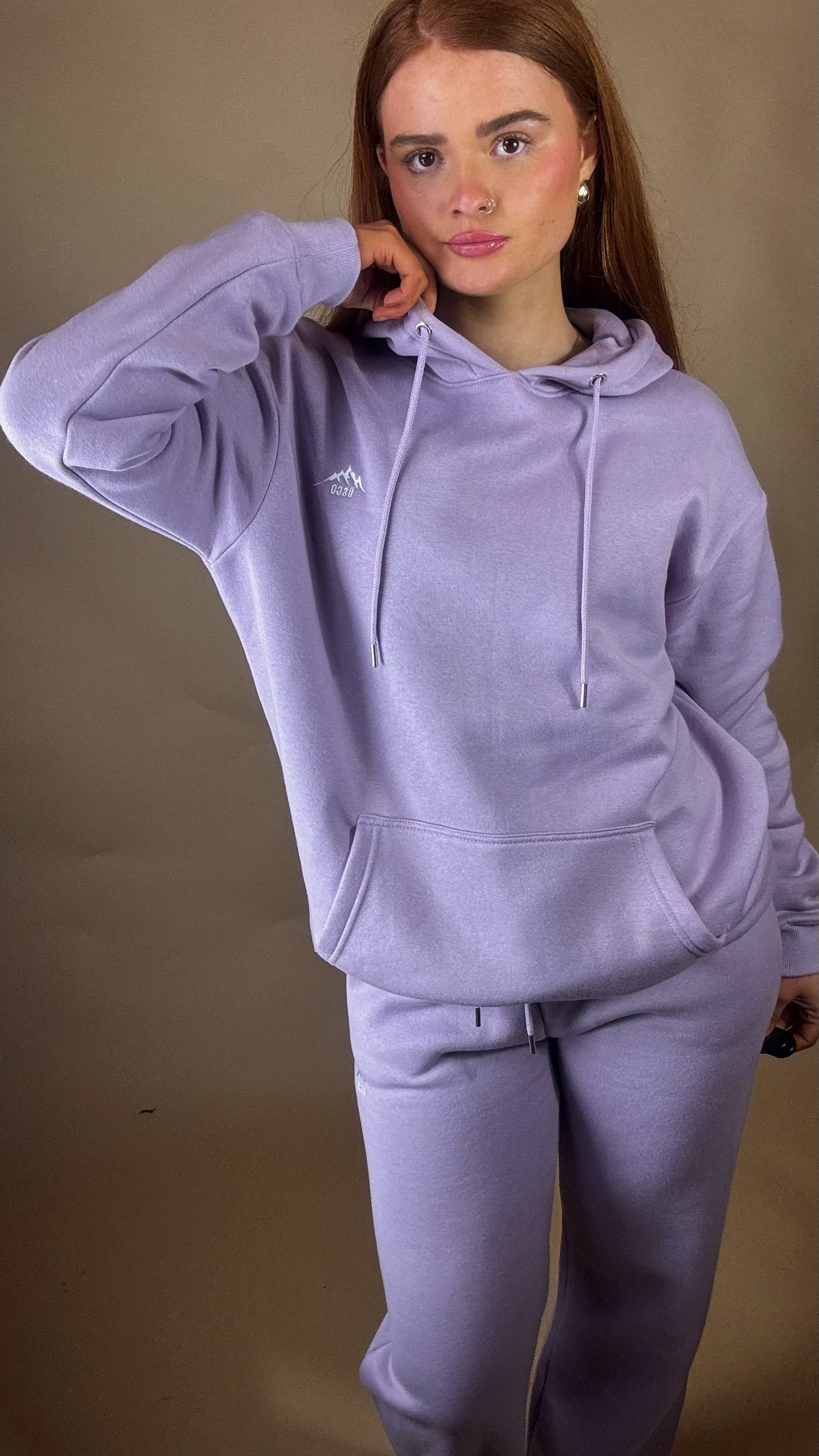 Sadie 80% cotton SET *oversize hoodie* size down