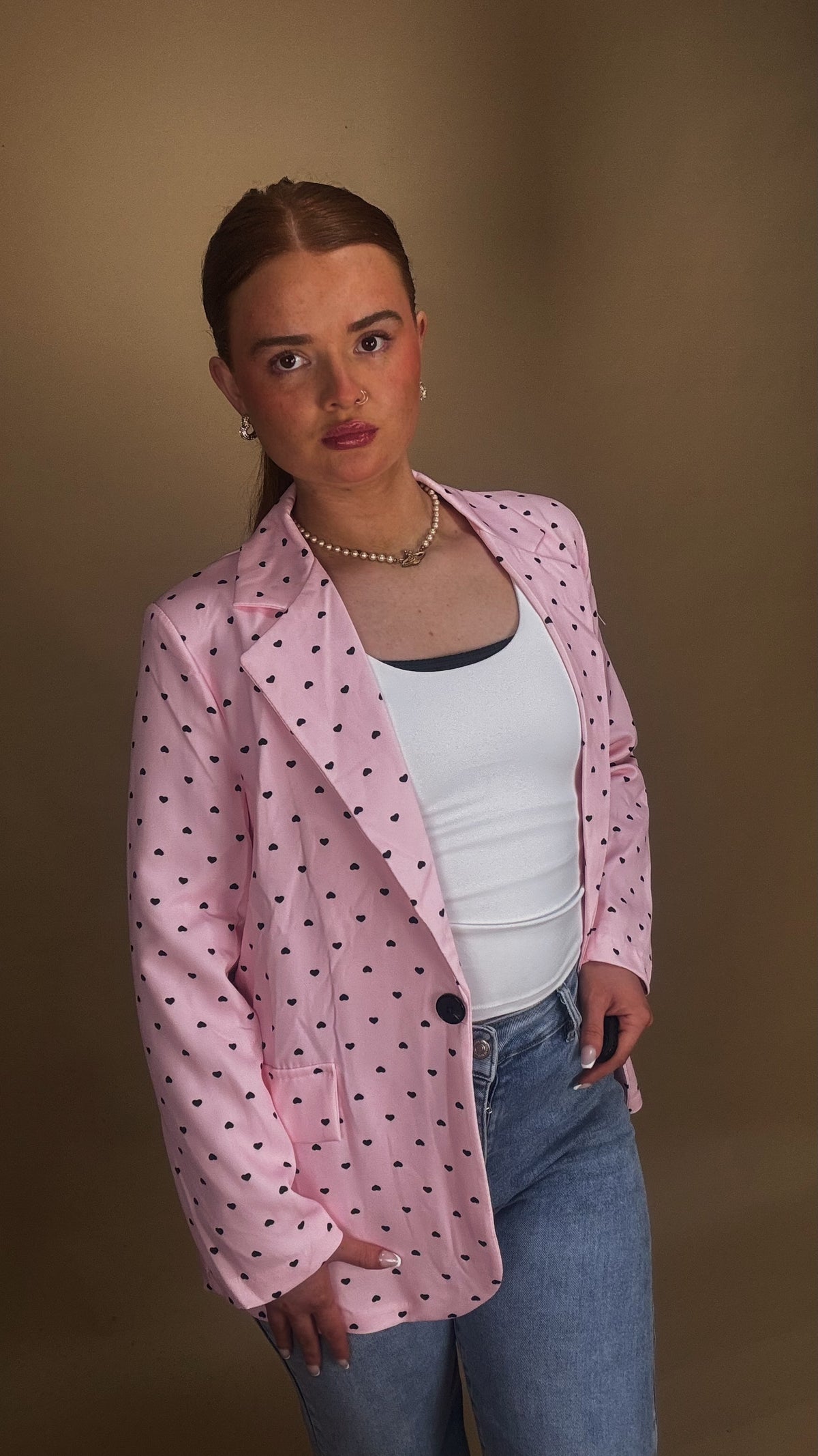 Pink blazer