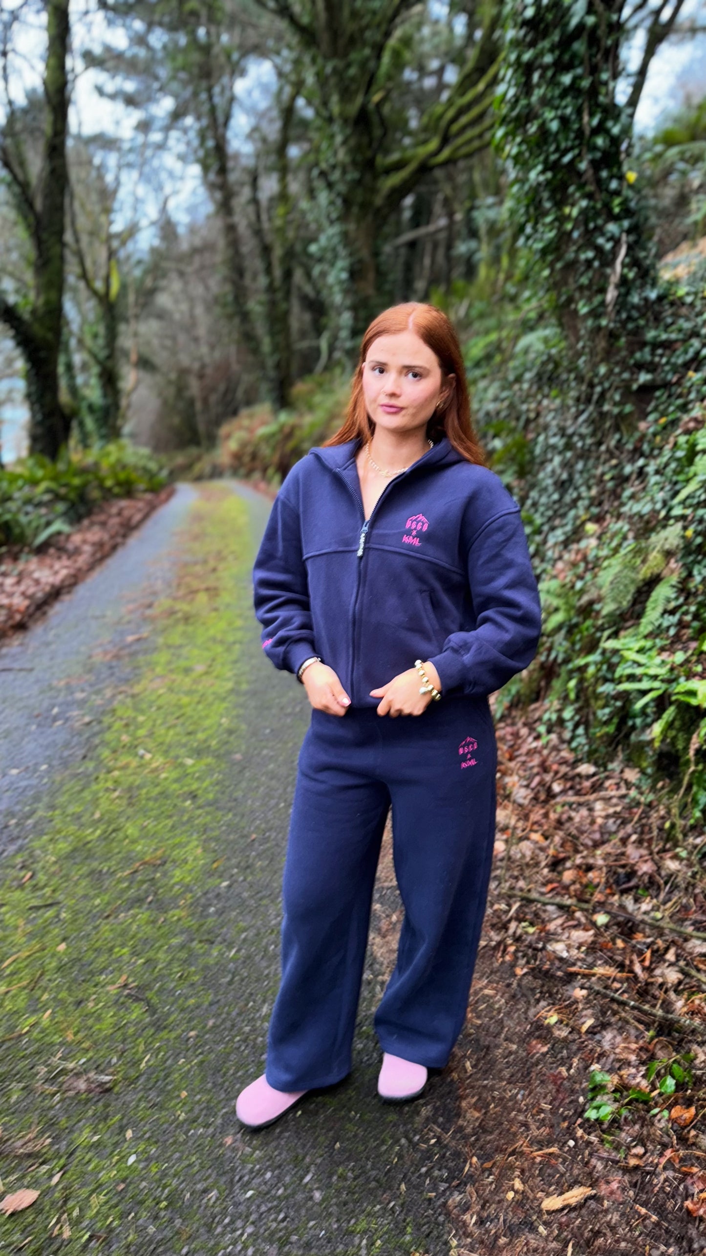 Navy KML x USCO LIMITED EDITION Fleece line set *size down*